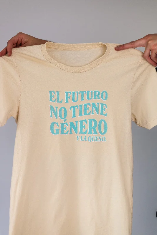 Graphic pride t-shirts with hand-painted pride flag art--El Futuro No Tiene Género Y La Queso Unisex T-Shirt Graphic pride t-shirts with hand-painted pride flag art--El Futuro No Tiene Género Y La Queso Unisex T-Shirt
