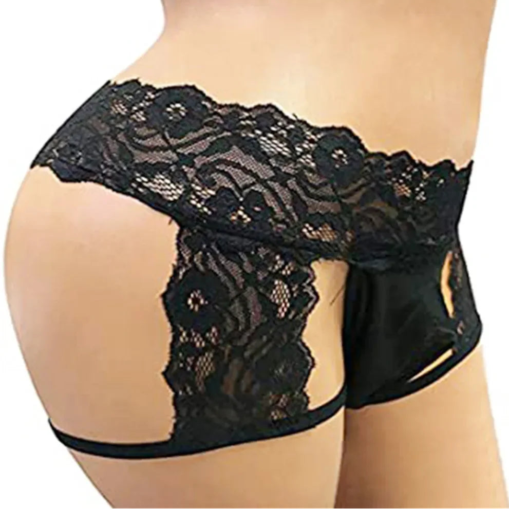 Sinner’s Lace Garter Thongs