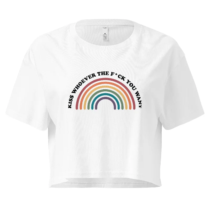 Kiss Whoever The F*ck You Want Unisex Crop Top