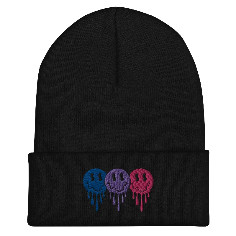 Bisexual Pride Smiley Face Beanie