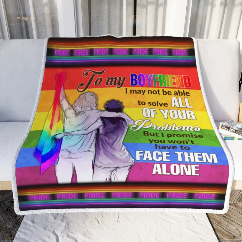 To My Boyfriend Gay Blanket, Gift To Couple Gay Man, Pride Blanket For Lgbt, Gay Gifts Pride Month To My Boyfriend Gay Blanket, Gift To Couple Gay Man, Pride Blanket For Lgbt, Gay Gifts Pride Month