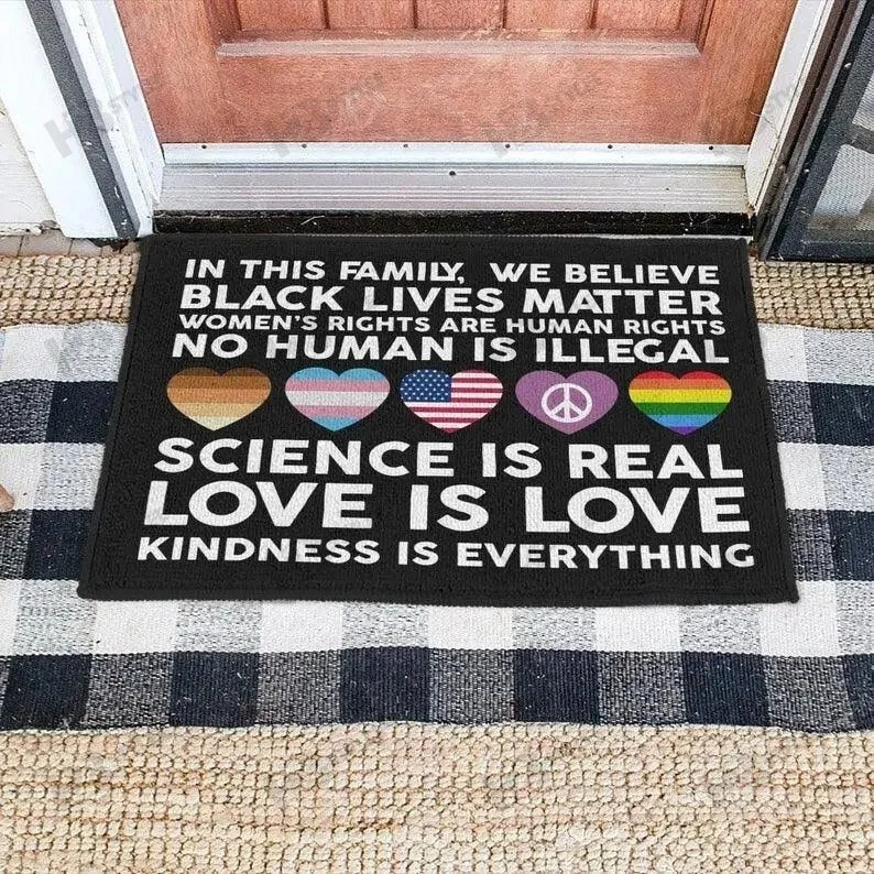 Love Is Love Lgbt Pride Month Decor Doormat For Transgender, Trans Gift, Lgbt Gift