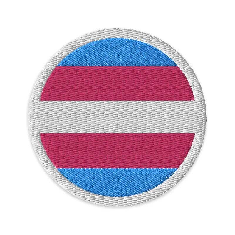 Transgender Trans Pride Circle Embroidered Patch