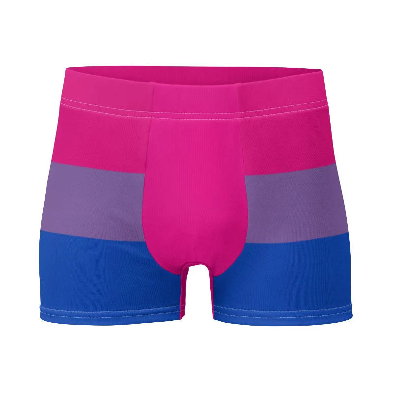 Bisexual Bi Pride Mens Stripe Boxer Brief Underwear