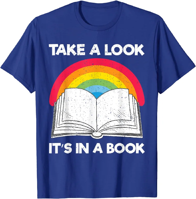 Funny Rainbow LGBT T-Shirt, Book Design Pride Shirt, Gift For LGBT Month