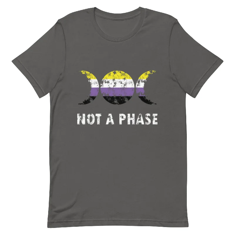 Nonbinary Enby Pride T-Shirt - Not A Phase