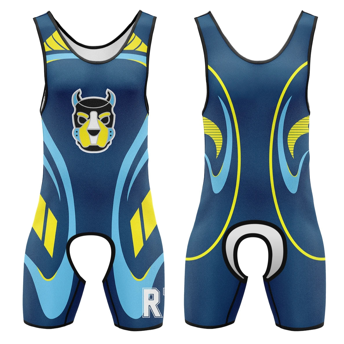 Alpha Puppy Open-Crotch Wrestling Singlet