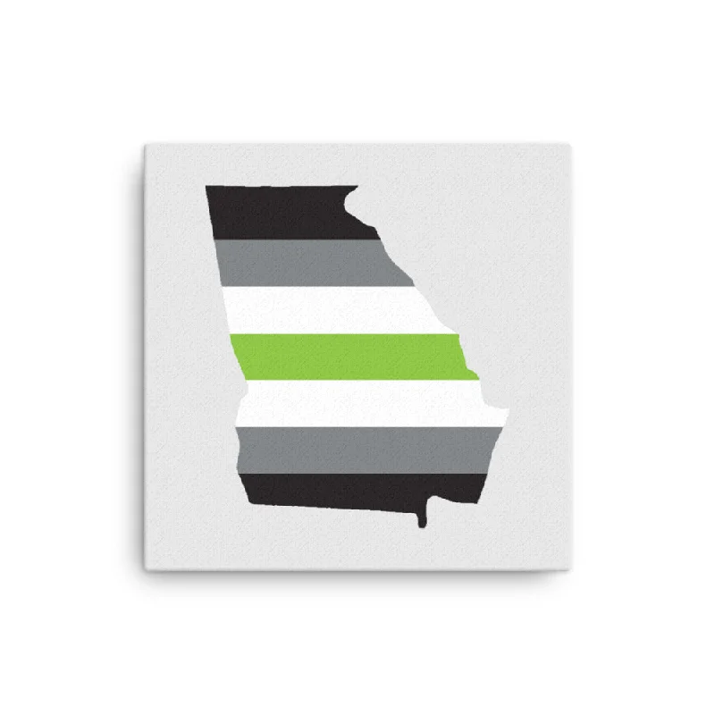 Georgia Agender Pride Canvas Wall Art