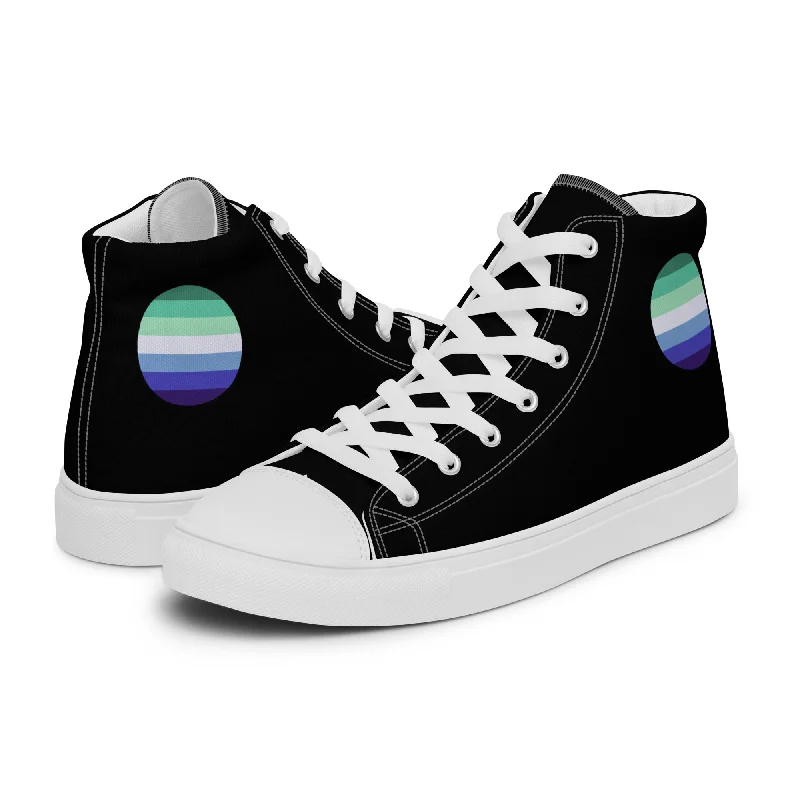 Gay Mens MLM High Top Canvas Athletic Shoes