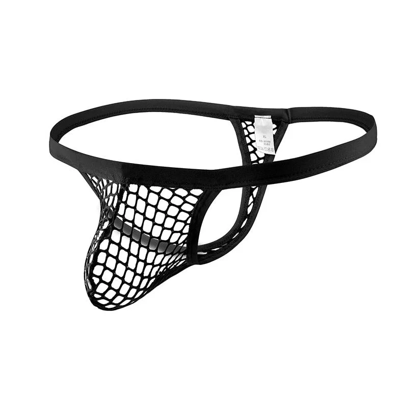 CLEVER-MENMODE Men's Fishnet Thongs