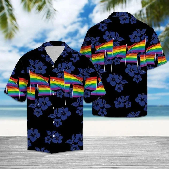 Best graphic tees for queer youth and students--Beach Shirt Lgbt Pride Flag Aloha Hawaiian Shirt Colorful Summer Beach Casual Shirt For Gaymer Best graphic tees for queer youth and students--Beach Shirt Lgbt Pride Flag Aloha Hawaiian Shirt Colorful Summer Beach Casual Shirt For Gaymer