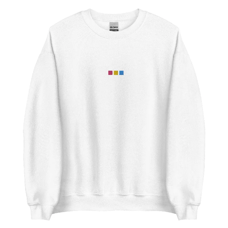 Hoodies with LGBTQ+ rights and equality prints--Pansexual Squares Embroidered Unisex Sweatshirt Hoodies with LGBTQ+ rights and equality prints--Pansexual Squares Embroidered Unisex Sweatshirt