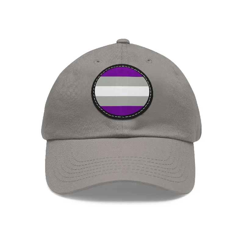 Greysexual Pride Hat with Round Patch