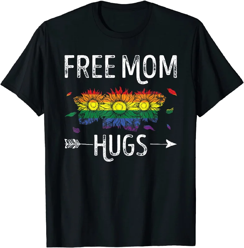 T Shirt For Lesbian Mom, Sunflower Pride LGBT Shirt,Free Mom Hugs Tshirt Gift To Lesbian T Shirt For Lesbian Mom, Sunflower Pride LGBT Shirt,Free Mom Hugs Tshirt Gift To Lesbian