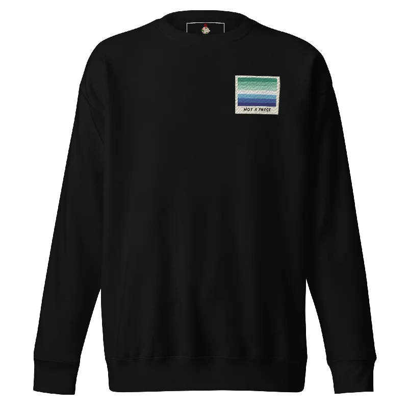 Lightweight hoodies with equality symbols--The Not A Phase MLM Pride Polaroid Sweatshirt Lightweight hoodies with equality symbols--The Not A Phase MLM Pride Polaroid Sweatshirt