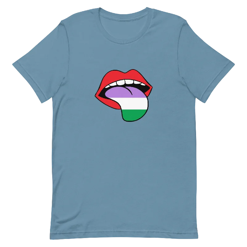 Genderqueer Pride Shirt - Tongue
