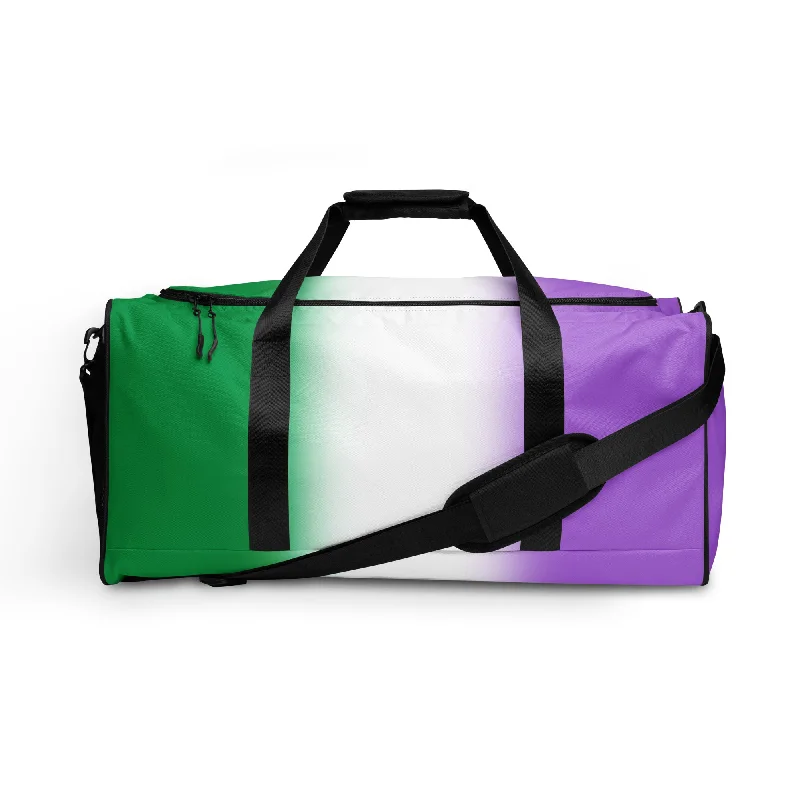 Genderqueer Pride Weekender Duffel Bag - Ombre