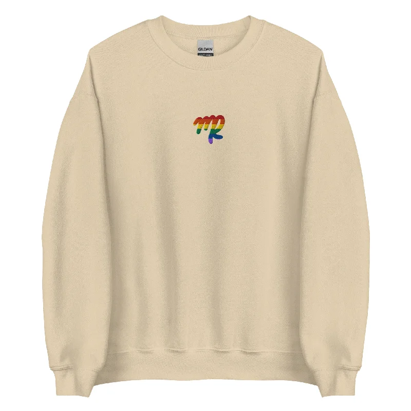Hoodies with pronoun patches for gender identity--Virgo Rainbow Embroidered Unisex Sweatshirt Hoodies with pronoun patches for gender identity--Virgo Rainbow Embroidered Unisex Sweatshirt