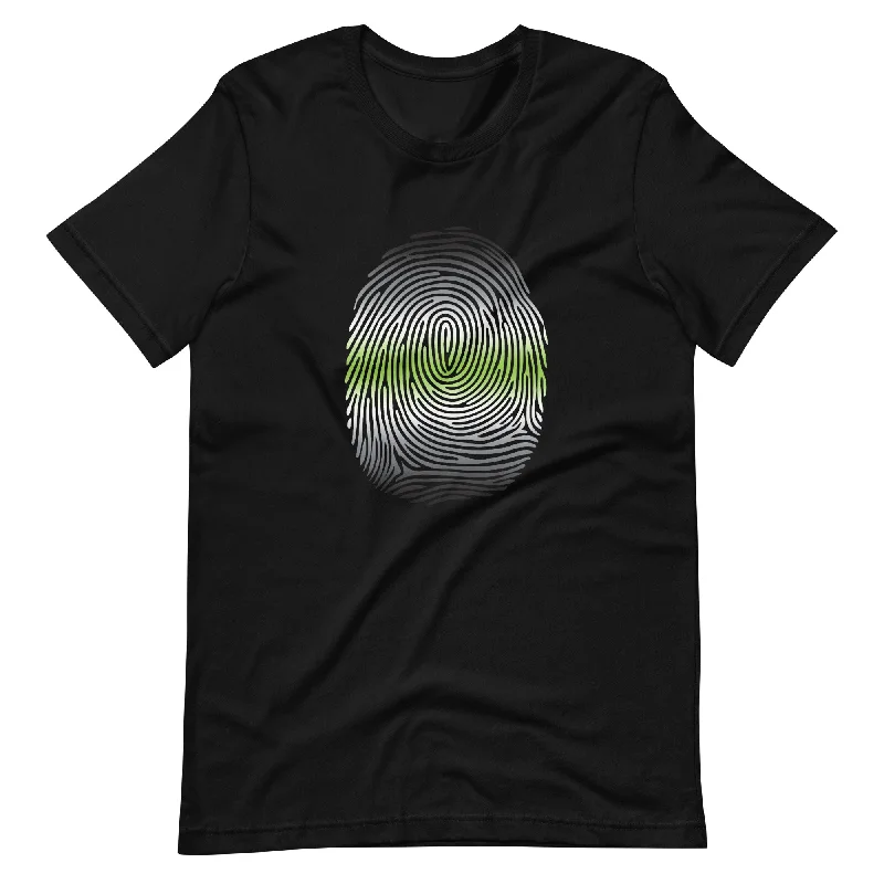 Agender Pride Identity Fingerprint Shirt - Unisex