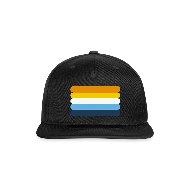 Aroace Pride Flag Rounded Snapback Baseball Cap