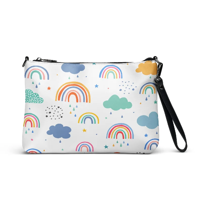 Rainbows and Clouds Purse Handbag