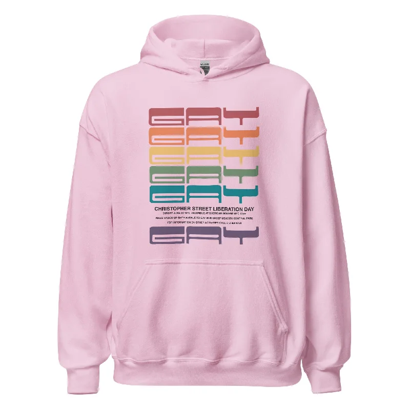 Best pride hoodies for LGBTQ+ activists--1970 Gay Liberation First March Unisex Hoodie Best pride hoodies for LGBTQ+ activists--1970 Gay Liberation First March Unisex Hoodie