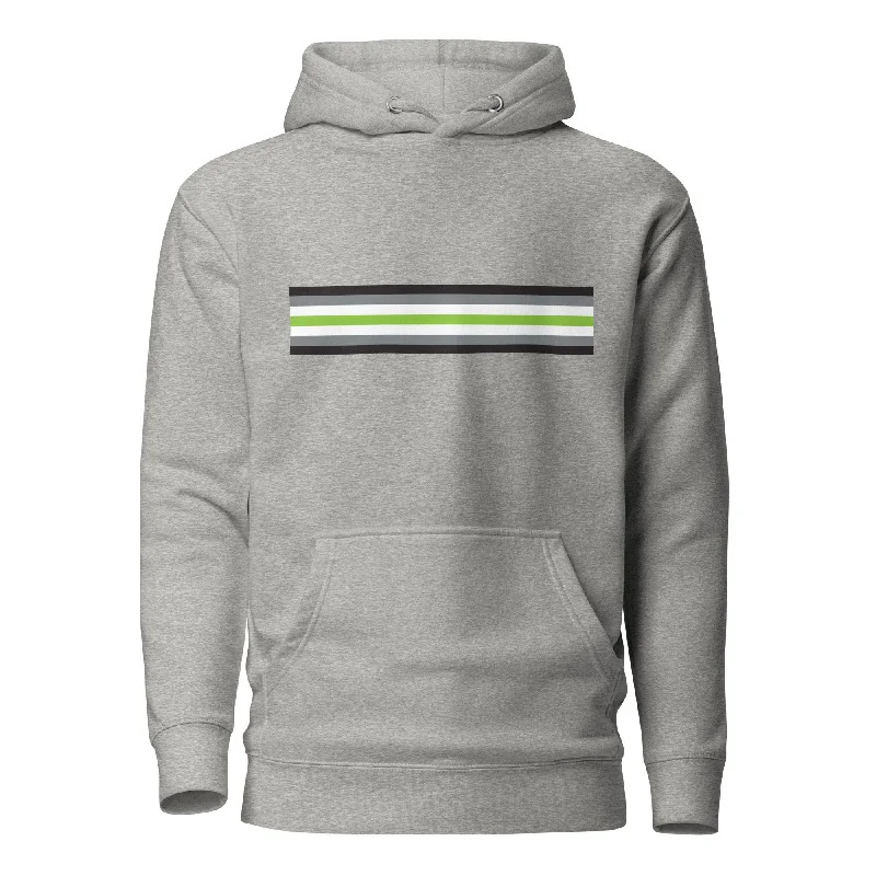 Agender Pride Flag Hoodie Sweatshirt