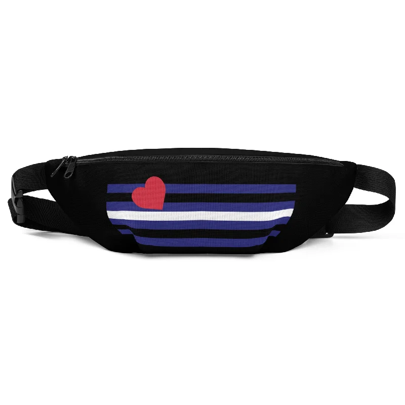 Leather Pride Flag Crossbody Fanny Pack