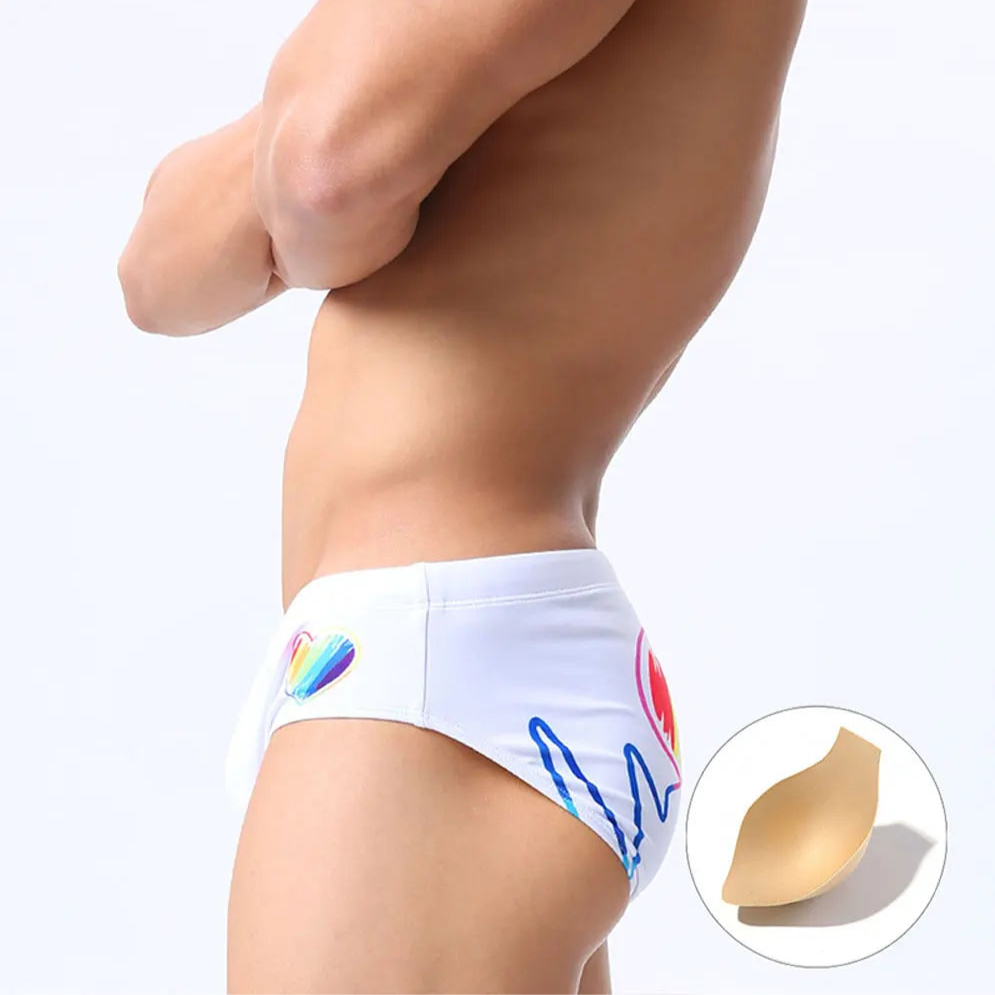 White  with pad