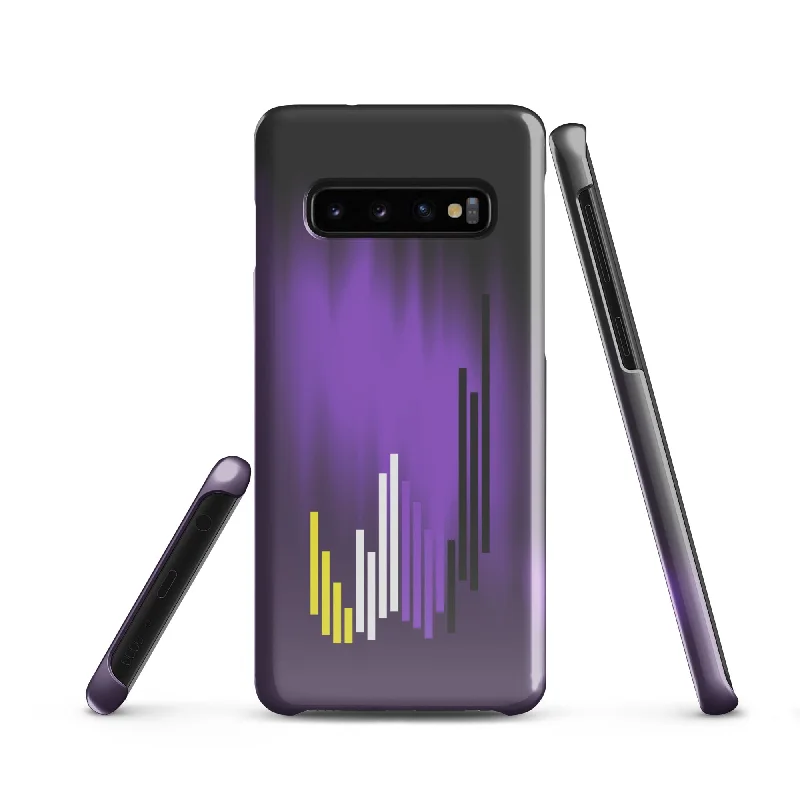 Striped Non Binary Pride Samsung® Fitted Shell