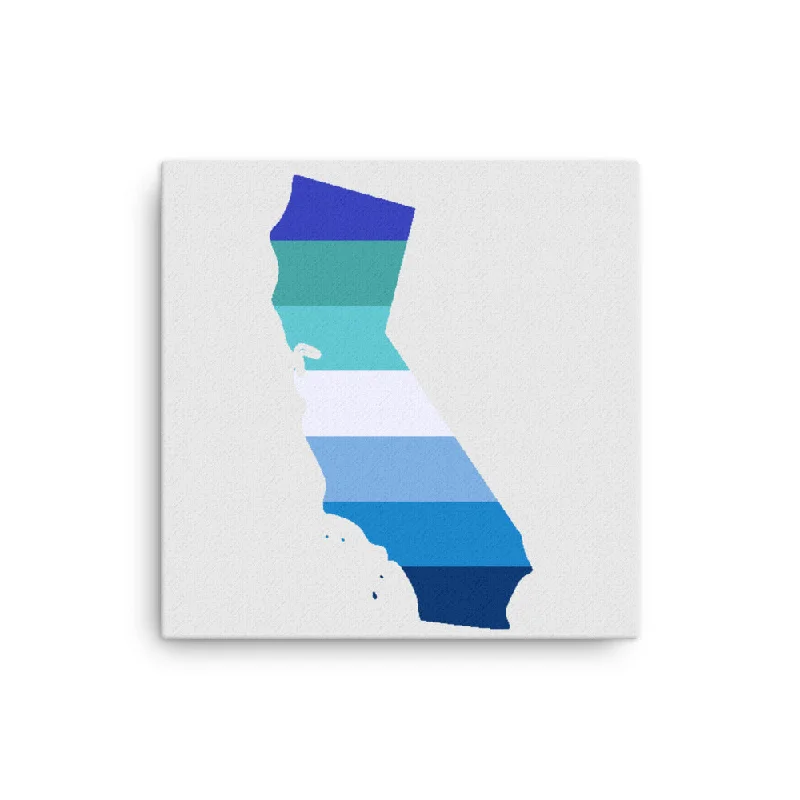 California Gay Mens MLM Pride Canvas Wall Art