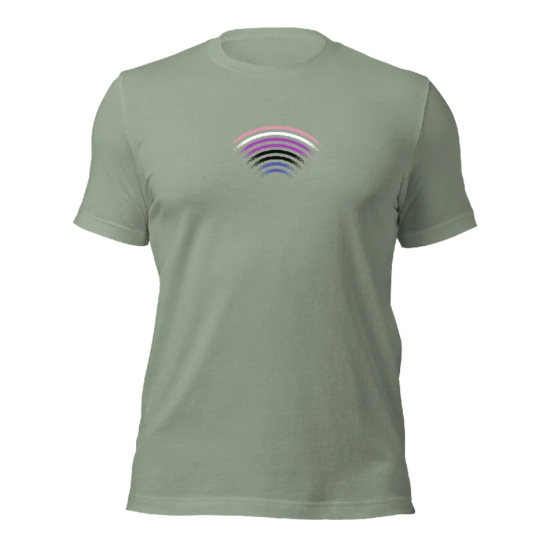 Best graphic tees for pride month celebrations--Colorful Genderfluid Tee