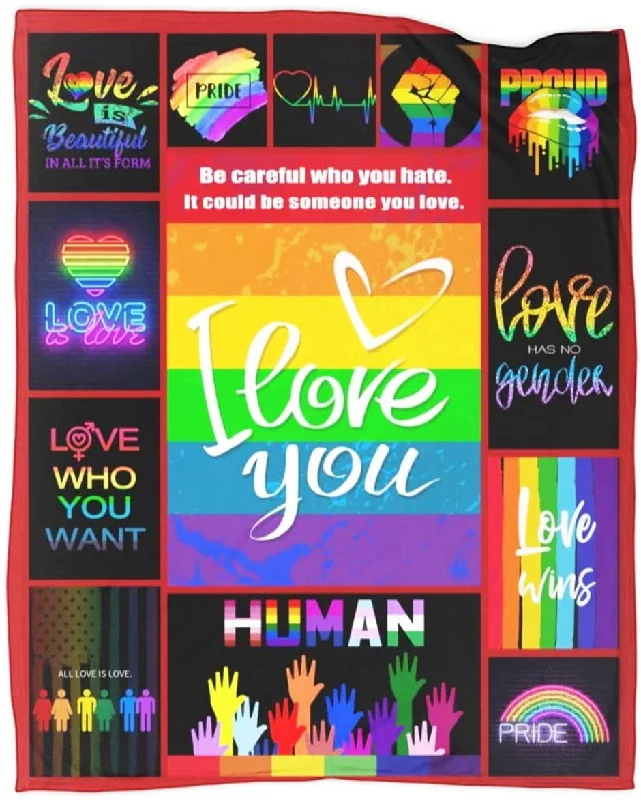 Love Is Love Blanket, Be Careful Who You Hate Lgbt Blanket, Pride Human Right Gay Man Blanket, Blanket Lesbian Love Is Love Blanket, Be Careful Who You Hate Lgbt Blanket, Pride Human Right Gay Man Blanket, Blanket Lesbian