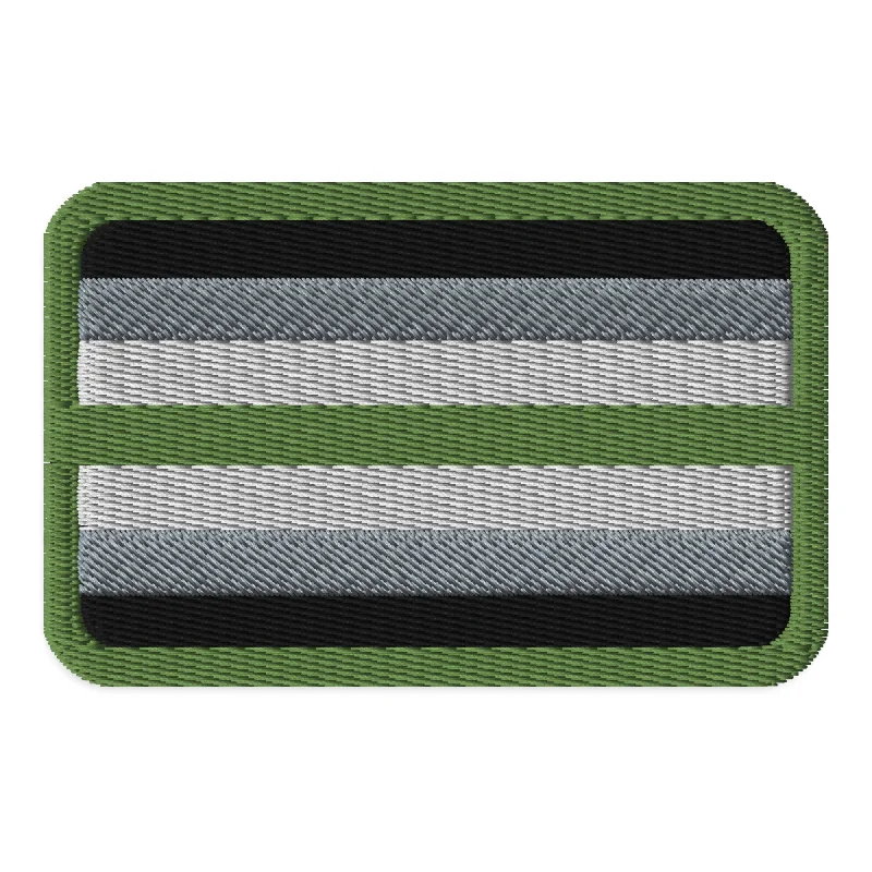 Agender Pride Flag Embroidered Patch