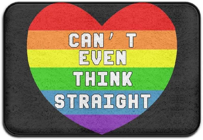 Pride Doormat Can't Even Think Straight Gay Lesbian Pride Doormats Entrance Floor Mats Doormats Pride Doormat Can't Even Think Straight Gay Lesbian Pride Doormats Entrance Floor Mats Doormats