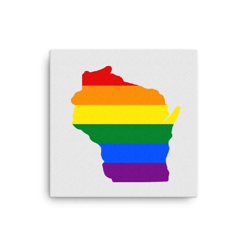 Wisconsin LGBTQ Pride Canvas Wall Art