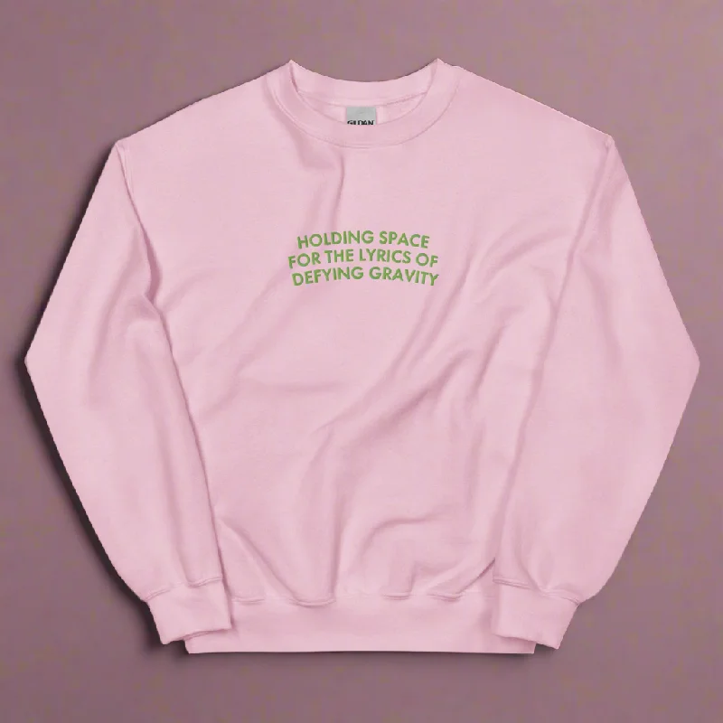 Lightweight hoodies for summer pride parades--Holding Space Unisex Sweatshirt