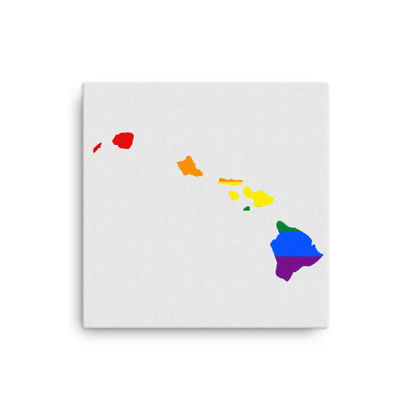 Hawaii LGBTQ Pride Canvas Wall Art