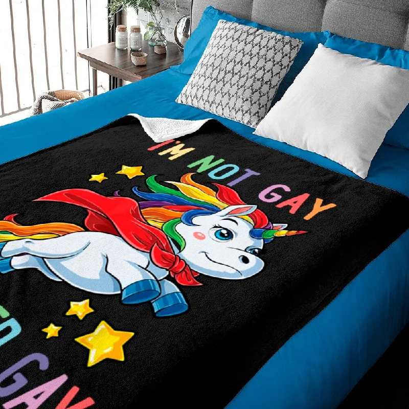 Pride Blanket For Lgbt Month I'm Not Gay I'm Super Gay Pride Lgbt Blanket Unicorn, Gaymer Gifts, Gift For Gay Man Pride Blanket For Lgbt Month I'm Not Gay I'm Super Gay Pride Lgbt Blanket Unicorn, Gaymer Gifts, Gift For Gay Man