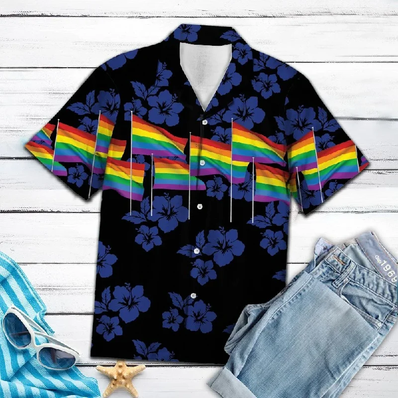 Graphic pride t-shirts with rainbow peace and love designs--Lgbt Flag T Shirt, Hawaiian Shirt For Lesbian Gay Graphic pride t-shirts with rainbow peace and love designs--Lgbt Flag T Shirt, Hawaiian Shirt For Lesbian Gay