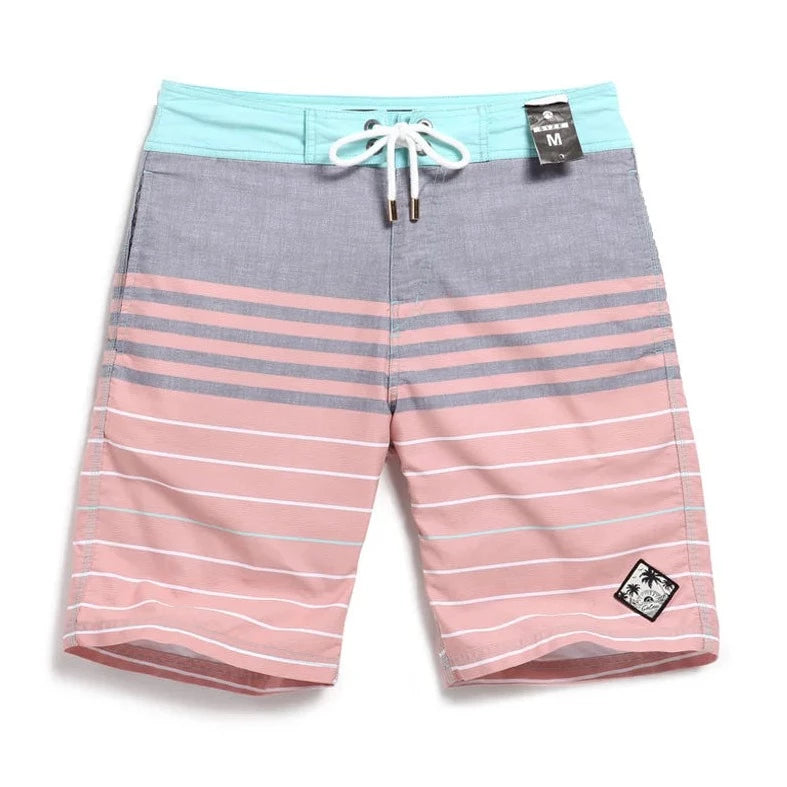 Macaron Candy Stripe Board Shorts