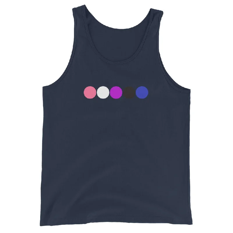 Genderfluid Pride Tank Top - Circles