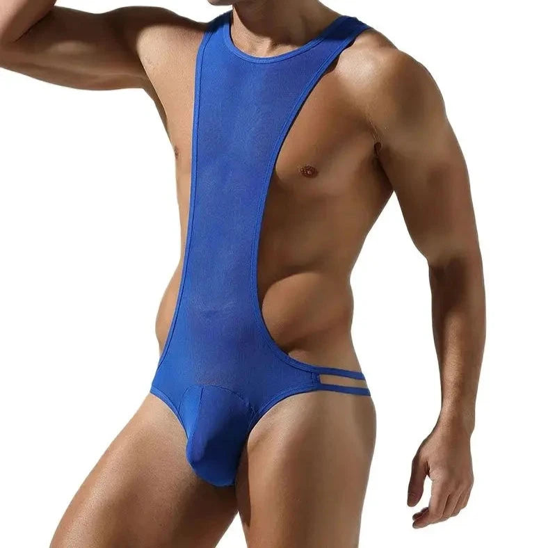 Exhibiting Mesh Thong Bodysuit