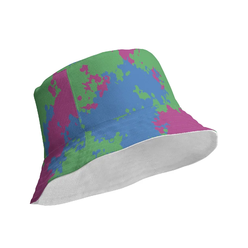 Polysexual Poly Pride Reversible Bucket Hat - Camouflage