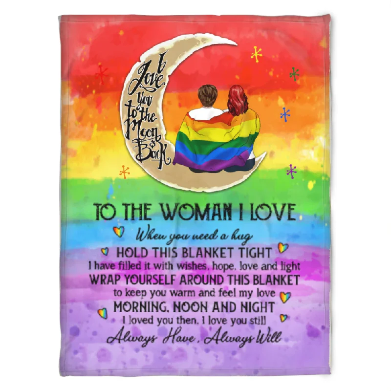 Lgbt Blanket, To The Woman I Love, Soft Blanket, Fleece Banket Lgbtq Gift