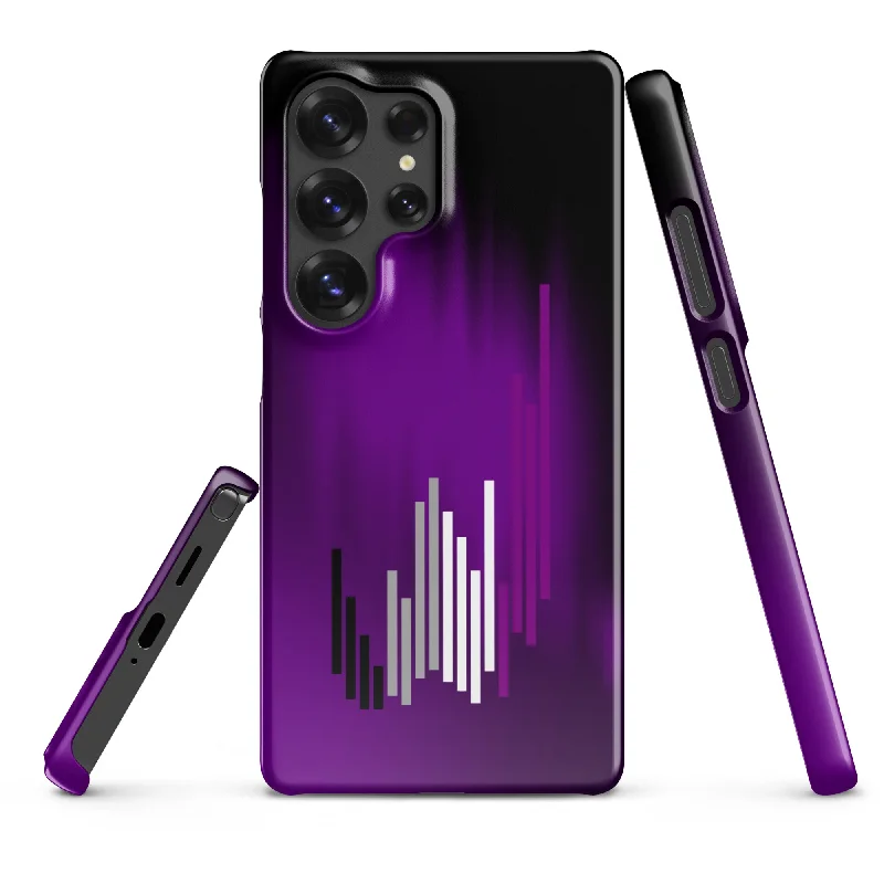 Striped Asexual Pride Samsung® Fitted Shell