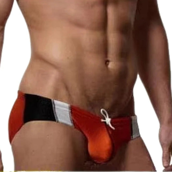Men’s Red Rocket Pouch Swim Briefs