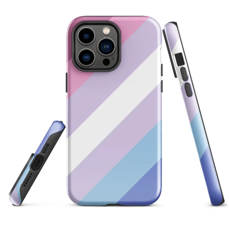 Bigender Pride Tough Cell Phone Case for Apple iPhone