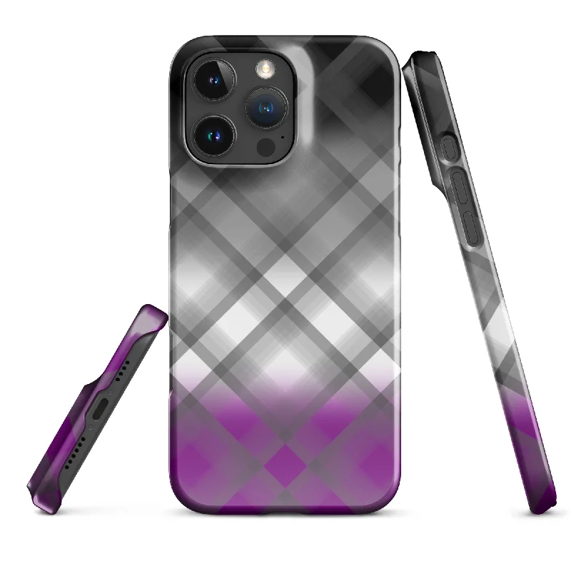 Tartan Asexual Pride iPhone® Case