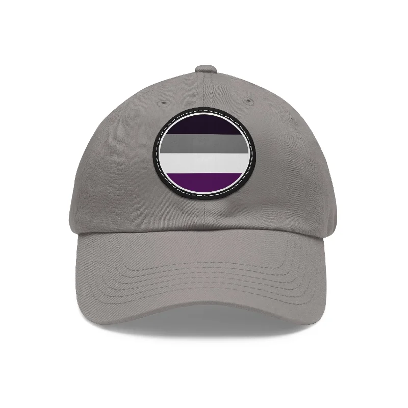 Asexual Ace Pride Hat with Round Patch